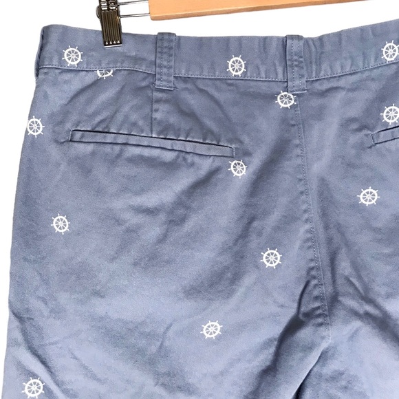 J. Crew Factory Rivington Regular Fit Shorts Cotton Ship Wheel Men's Waist 36 - Picture 7 of 9